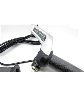 Комплект ручка газа с индикатором заряда и замком зажигания 24V (15192)