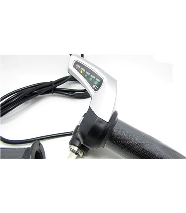 Комплект ручка газа с индикатором заряда и замком зажигания 24V (15192)