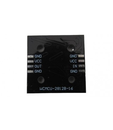 Светодиодный модуль RGB WS2812 5050 квадрат 16 диодов (17661)