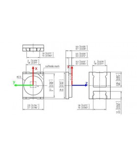 Светодиоды LED 2835 3V 1W warm 115Lm 10шт (16744)