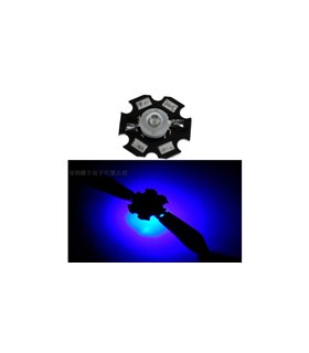 Светодиод LED на радиаторе 3W 455-460nm синий (17139)