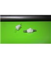 Кнопка с фиксацией в фонарь LED CREE 7мм белая (14325)