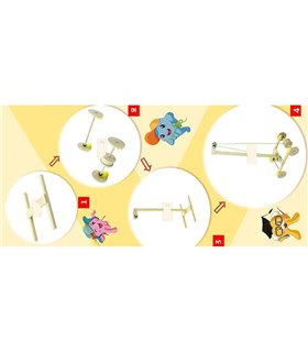 STEM-конструктор механическая движущейся тележка, которая приводится в движение силой земного притяжения (16456)