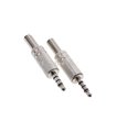 Штекер под пайку металлический аудио 3.5мм Jack 3.5mm стерео 4pin (15156) Штекер под пайку металлический аудио 3.5мм Jack 3.5mm стерео 4pin (15156)