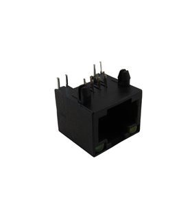 Разъем гнездо RJ45 56-8P8C с подсветкой (18152)