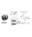 Разъем питания DC-022 DC022 5.5*2.1mm под монтаж в корпус (17183) Разъем питания DC-022 DC022 5.5*2.1mm под монтаж в корпус (17183)