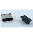 Разъем Type C с заглушкой 6pin 6.8мм для быстрой зарядки (18742) Разъем Type C с заглушкой 6pin 6.8мм для быстрой зарядки (18742)