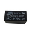 Реле Songle SRC-24VDC-SH 1A 125VAC 1A 30VDC (17905) Реле Songle SRC-24VDC-SH 1A 125VAC 1A 30VDC (17905)