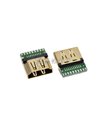 Разъем вход HDMI PCB in для пайки (12439) Разъем вход HDMI PCB in для пайки (12439)