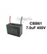 Конденсатор пусковой CBB61 7uF 450V (15464)