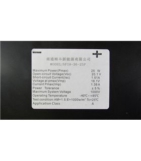 Солнечная панель гибкая 25W 18V 550*350мм (10017978)