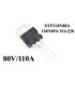 Транзистор гироскутера STP110N8F6 110N8F6 MOSFET N-CH 80V 110A TO-220 (15402)