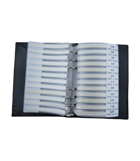 Набор SMD резисторов в книжке размер 0402 170 номиналов по 50 штук (19017)