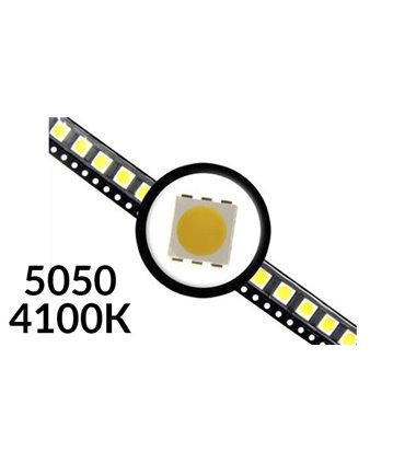 Светодиоды LED SMD 5050 22-24Lm 4100K 10шт (16050)