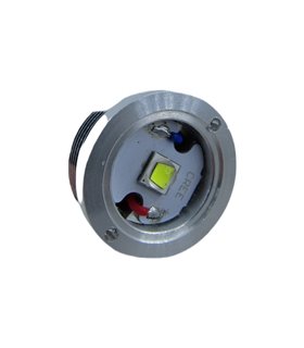 Светодиод с держателем фитиль фонарика 22.7мм T6 9W белый цвет (18709) Светодиод с держателем фитиль фонарика 22.7мм T6 9W белый цвет (18709)