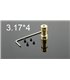 Цанга вала для электрического двигателя 3.17*4mm (15484)