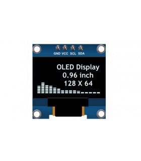 ЖК-дисплей OLED белый 0.96 дюймовый дисплей 128*64 (17671)