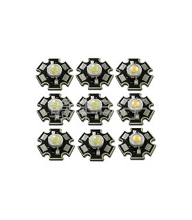 Светодиод LED на радиаторе 1W 6000-6500K белый (17129) Светодиод LED на радиаторе 1W 6000-6500K белый (17129)