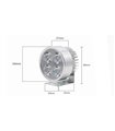 Фара для электровелосипеда 12-80V 4*LED с креплением (15272)