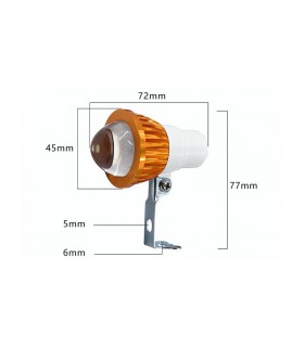 Фара для электровелосипеда 12-80V Fisheye с креплением водонепроницаемая (15274)