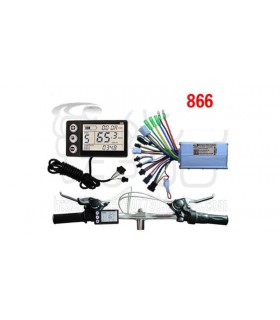 Контроллер электровелосипеда с дисплеем 350W 24V A24 866A-6 (16633)