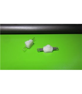 Кнопка с фиксацией в фонарь LED CREE 7мм белая (14325)