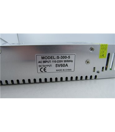 Блок питания в металлическом корпусе 5V 60A S-300-5 (18851)