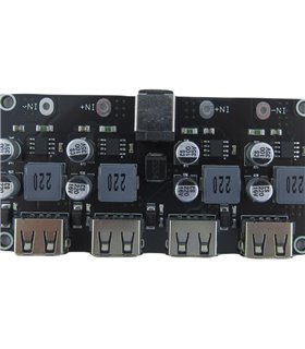 Преобразователь понижения напряжения DC QC2.0 QC3.0 4*USB (18985) Преобразователь понижения напряжения DC QC2.0 QC3.0 4*USB (18985)