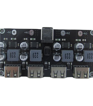 Преобразователь понижения напряжения DC QC2.0 QC3.0 4*USB (18985)