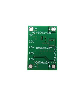 Понижающий преобразователь DC-DC in 5-16V out 1.25-5V 3A (18504)