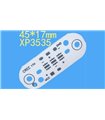 Радиатор алюминиевая подложка CREE XPE XTE CREE3535 3W 45*17мм (17683)