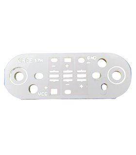 Радиатор алюминиевая подложка CREE XPE XTE CREE3535 3W 45*17мм (17683)