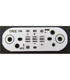 Радиатор алюминиевая подложка CREE XPE XTE CREE3535 3W 45*17мм (17683)