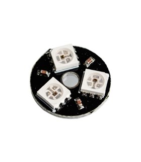 Светодиодная встроенная полноцветная подсветка 3 светодиоды WS2812 5050 RGB (17557)