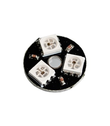 Светодиодная встроенная полноцветная подсветка 3 светодиоды WS2812 5050 RGB (17557)