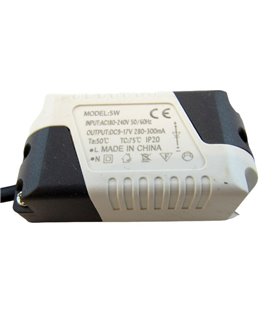 Драйвер светодиодов 5W DC9-17V 300mA (17578)