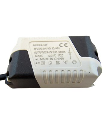 Драйвер светодиодов 5W DC9-17V 300mA (17578)