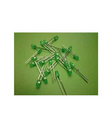 Светодиод LED F3 GREEN зеленый 10шт (11424)