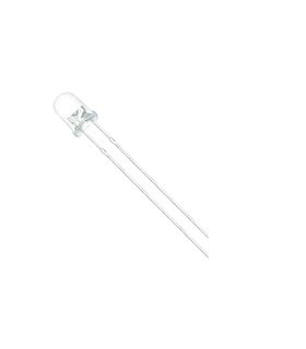 Светодиод F5 5мм long green зеленый прозрачный длинные ножки 10шт (15835)