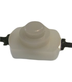 Кнопка фонарика белая с фиксацией 12*8*6мм. (19060) Кнопка фонарика белая с фиксацией 12*8*6мм. (19060)