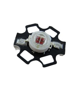 Светодиод на радиаторе 5W 620-625nm красный (18650) Светодиод на радиаторе 5W 620-625nm красный (18650)