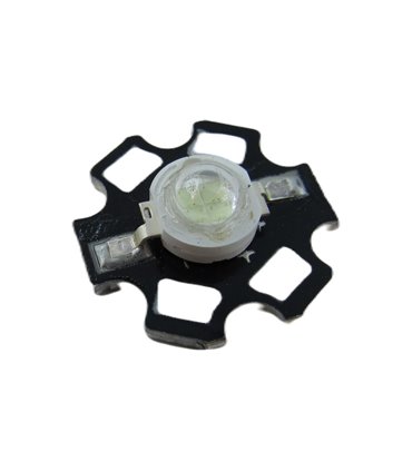 Светодиод на радиаторе 5W 520-530nm зеленый (18651)