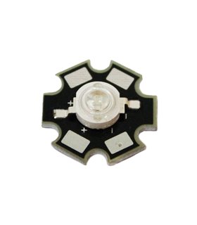 Светодиод LED на радиаторе 3W 520-525nm зеленый (17140) Светодиод LED на радиаторе 3W 520-525nm зеленый (17140)