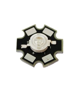 Светодиод LED на радиаторе 1W 520-525nm зеленый (17132) Светодиод LED на радиаторе 1W 520-525nm зеленый (17132)
