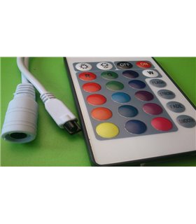 RGB контроллер светодиодных лент 3x2A 24 кнопки (11349) RGB контроллер светодиодных лент 3x2A 24 кнопки (11349)