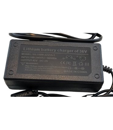 Зарядное устройство 36V LiIon аккумулятора выход 42V 2A (19449)