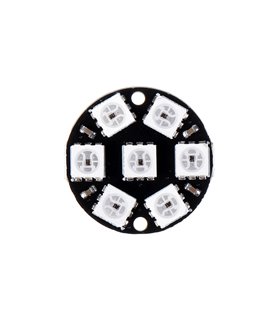 Светодиодная встроенная полноцветная подсветка 7 светодиодов WS2812 5050 RGB (17553)