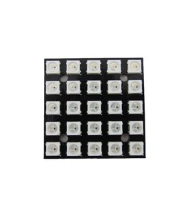 Светодиодный модуль RGB WS2812 5050 квадрат 25 диодов (17662)