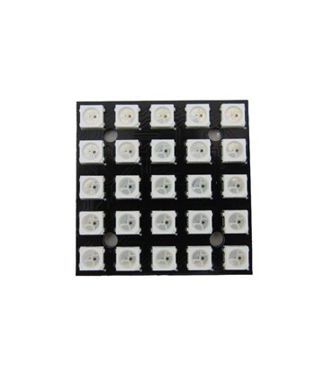 Светодиодный модуль RGB WS2812 5050 квадрат 25 диодов (17662)
