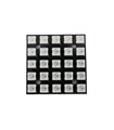 Светодиодный модуль RGB WS2812 5050 квадрат 25 диодов (17662)